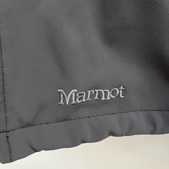 Marmot Men's Fleece Lined Full Zip Jacket Grey Large - Has Paint on the Sleeve - Picture 2 of 7